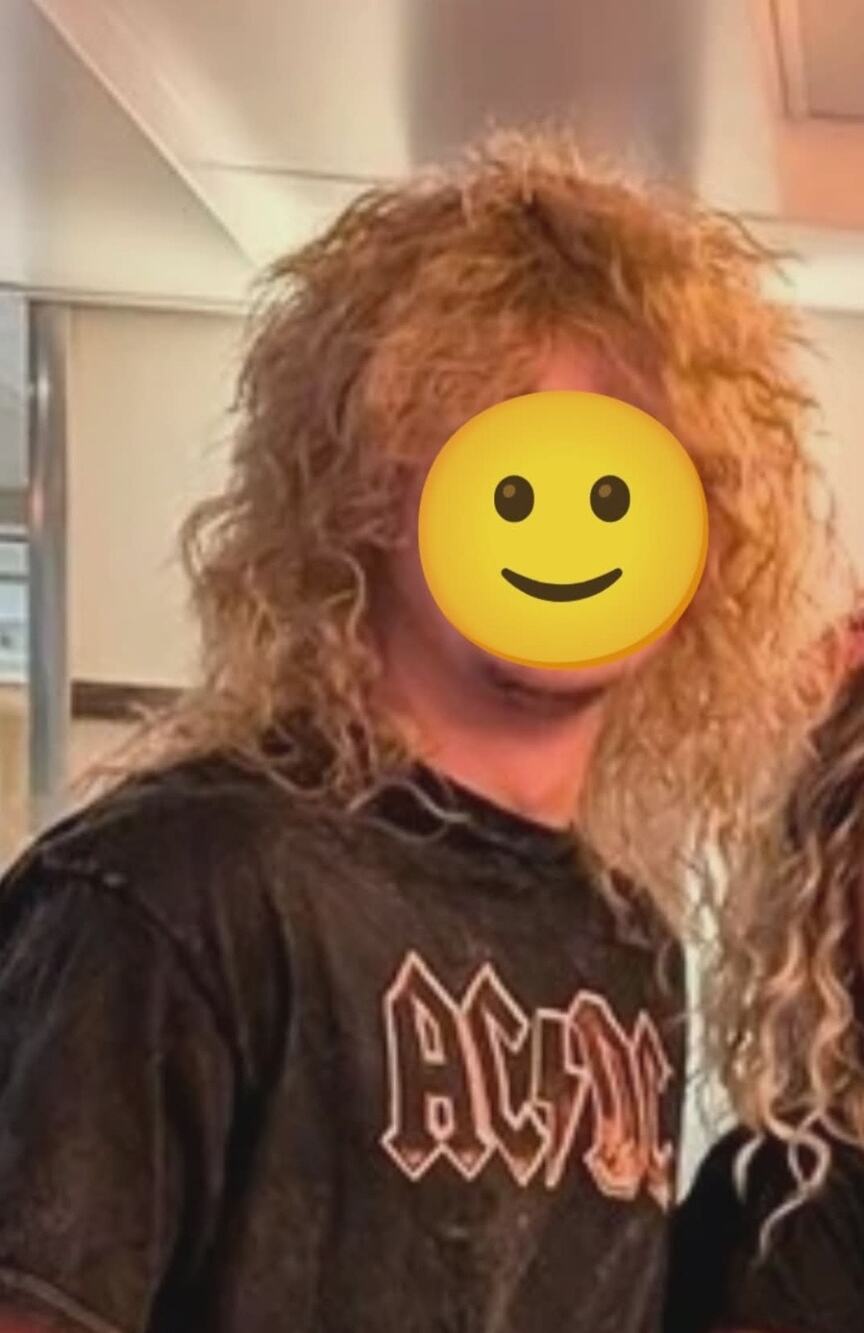 Brown Glam Rocker Wig Rockstar Cosplay Accessory Halloween Adult One Size